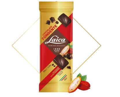 [LAICA.46] [LAICA.46] TAV.CIOCCOLATO EXTRAFONDENTE Gr.100 X 28