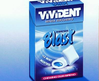 [PERFET.23] VIVIDENT FRESH BLAST BLUE AST. X 20 Pz