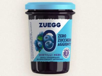 [ZUEGG.55] [ZUEGG.55] ZERO ZUCCHERI MIRTILLO GR220 X 8