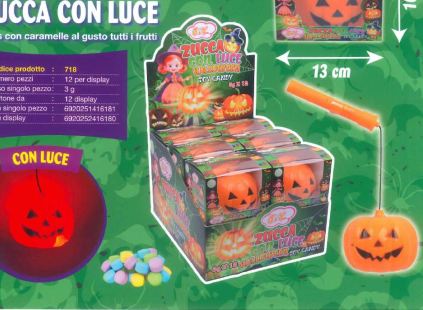 [JOY.04.7] [JOY.04.7] HALLOWEEN ZUCCA CON LUCE X 12 Pz