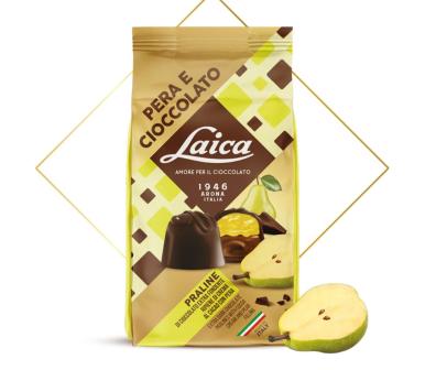 [LAICA.53] [LAICA.53] PRALINE PERA E CIOCCOLATO Gr.90 X 14 PZ