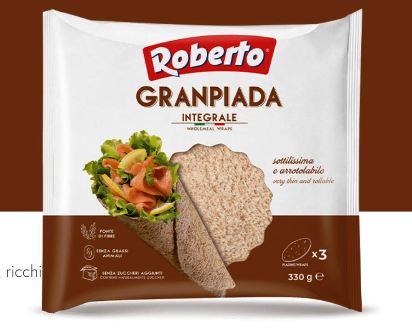 [ROBE.00.2] [ROBE.00.2] PIADINA INTEGRALE Gr.330 X 10 Pz