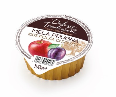 [LEKK.58] [LEKK.58] POLPA FRUTTA VASCH MELA PRUGNA G100 X 18