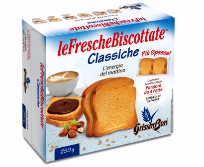 [GRISSIN.8] [GRISSIN.8] FETTE BISC. CLASS.GR250 PORZ. X 12 PZ