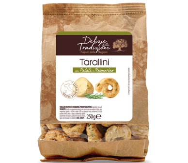 [LEKK.23.1] [LEKK.23.1] TARALLI PATATE E ROSMARINO G250 X 12 PZ
