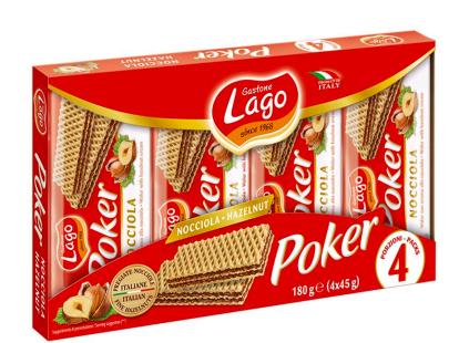 [ELLEDI.46] [ELLEDI.46] POKER GR. 45 X 4 PZ NOCCIOLA X 16