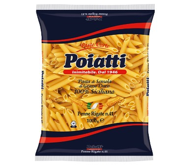 [POIATTI.41] [POIATTI.41] PENNE RIGATE  Kg. 1 X 12