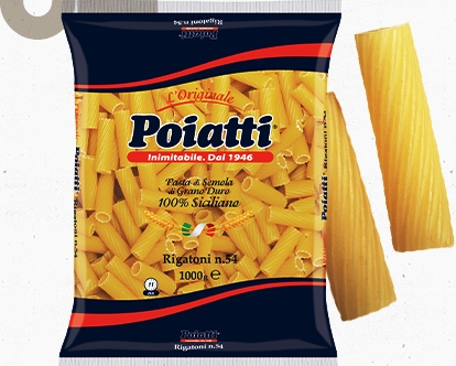 [POIATTI.54] [POIATTI.54] RIGATONI Kg. 1 X 12