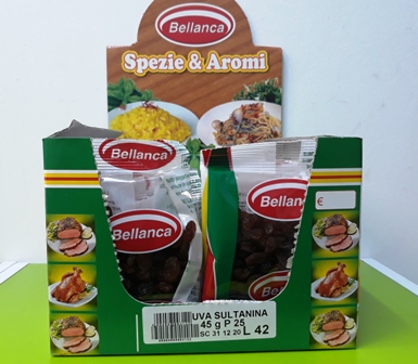 [BELLA.21] [BELLA.21] UVA SULTANINA G.45 X 25