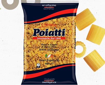 [POIATTI.30] [POIATTI.30] DITALI RIGATI Kg. 1 X 12