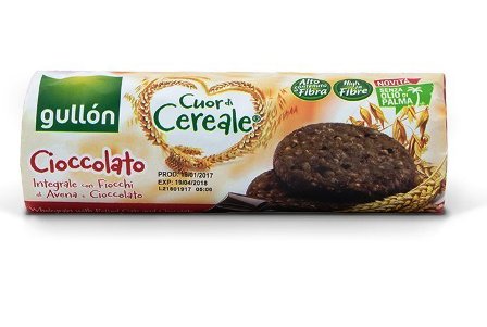 [GULLON.00.1] [GULLON.00.1] BISC. TUBO CIOCCOLATO Gr. 280 X 16 Pz