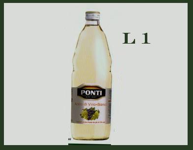 [PONTI.01] [PONTI.01] ACETO DI VINO BIANCO L.1  X 12